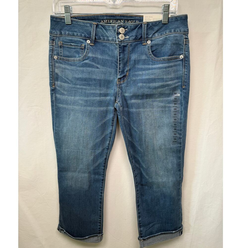 American Eagle Super Stretch Artist Crop Jeans, Size 10 Short NEW with Tags
